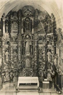 Retaule de Sant Fruit&oacute;s de Llofriu, de Pau Costa cap el 1760. 1920-1936