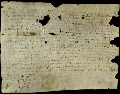 13 de juliol de 1633. &Agrave;poca atorgada per Pere Pla, prevere obtentor del benefici segon sota la invocaci&oacute; de sant Quirze de l�esgl&eacute;sia de Palafrugell, a favor de mestre [...] Colomer