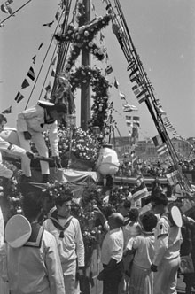 Celebraci&oacute; de la Mare de D&eacute;u del Carme a Palam&oacute;s. 1964