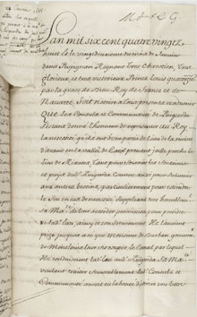 Lettre sur requête qui permet aux habitants de Puigcerda de jouir pendant 2 années des eaux qui leur sont procurées par le canal venant de Montlouis. 1688