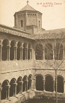 Claustre del monestir de Santa Maria de Ripoll. 1910-1925
