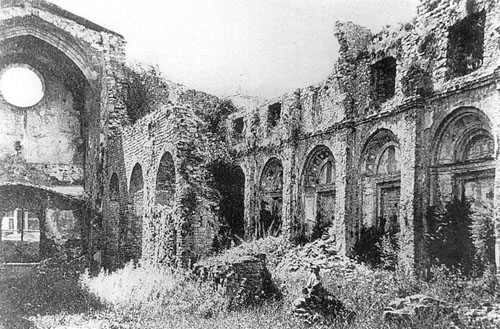 El monestir de Santa Maria de Ripoll després de la destrucció de 1835