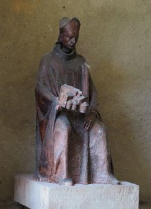 Ponç de Monells, abat de Sant Joan i bisbe de Tortosa, constructor de l'església, 1150