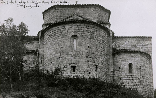 Absis de l'església de Sant Pere Cercada. 1911-1936