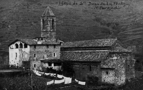Monestir de Sant Joan les Fonts. 1911