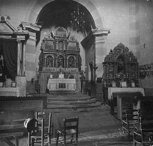 Interior de l'esgl&eacute;sia de Sant Mart&iacute; del Clot. 1920