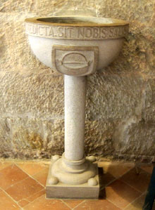 Pica baptismal de l'esgl&eacute;sia de Sant Esteve