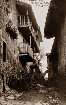 El carrer de Dalt de Gombr&egrave;n. 1911