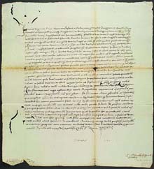 Carta de Joan, rei de Navarra, al Veguer de Girona i als batlles d'Osor i Angl&egrave;s. 1455