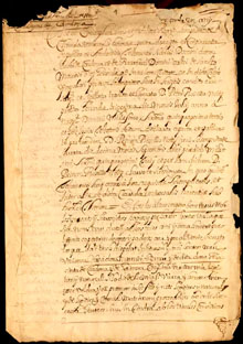 30 de julio 1653. Testament de Jaume de Cardona i de Rocabert&iacute;, senyor del castell de Sant Mori, per la qual institueix hereu universal dels seus b&eacute;ns el seu fill Maurici, com&uacute; amb la seva muller, Jacinta de Guimer&agrave;