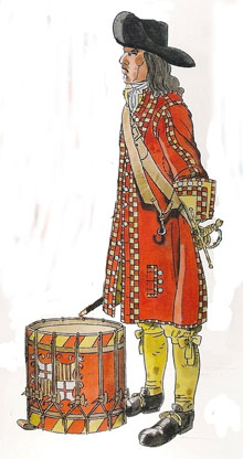 Tambor del Ter&ccedil; de la ciutat de Barcelona. La Guerra dels Nou Anys (1689-1694)